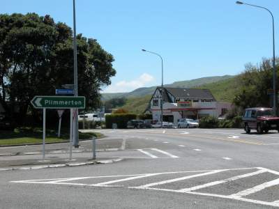 Plimmerton road junction (facing north)
