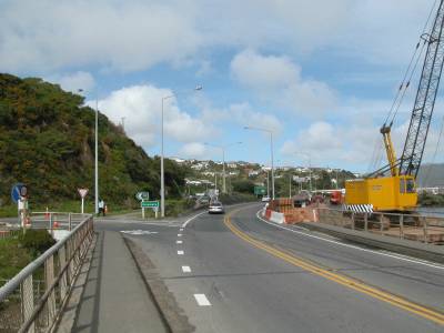 Paremata road bridge (facing south)