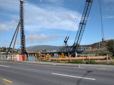 Paremata road bridge (facing west)
